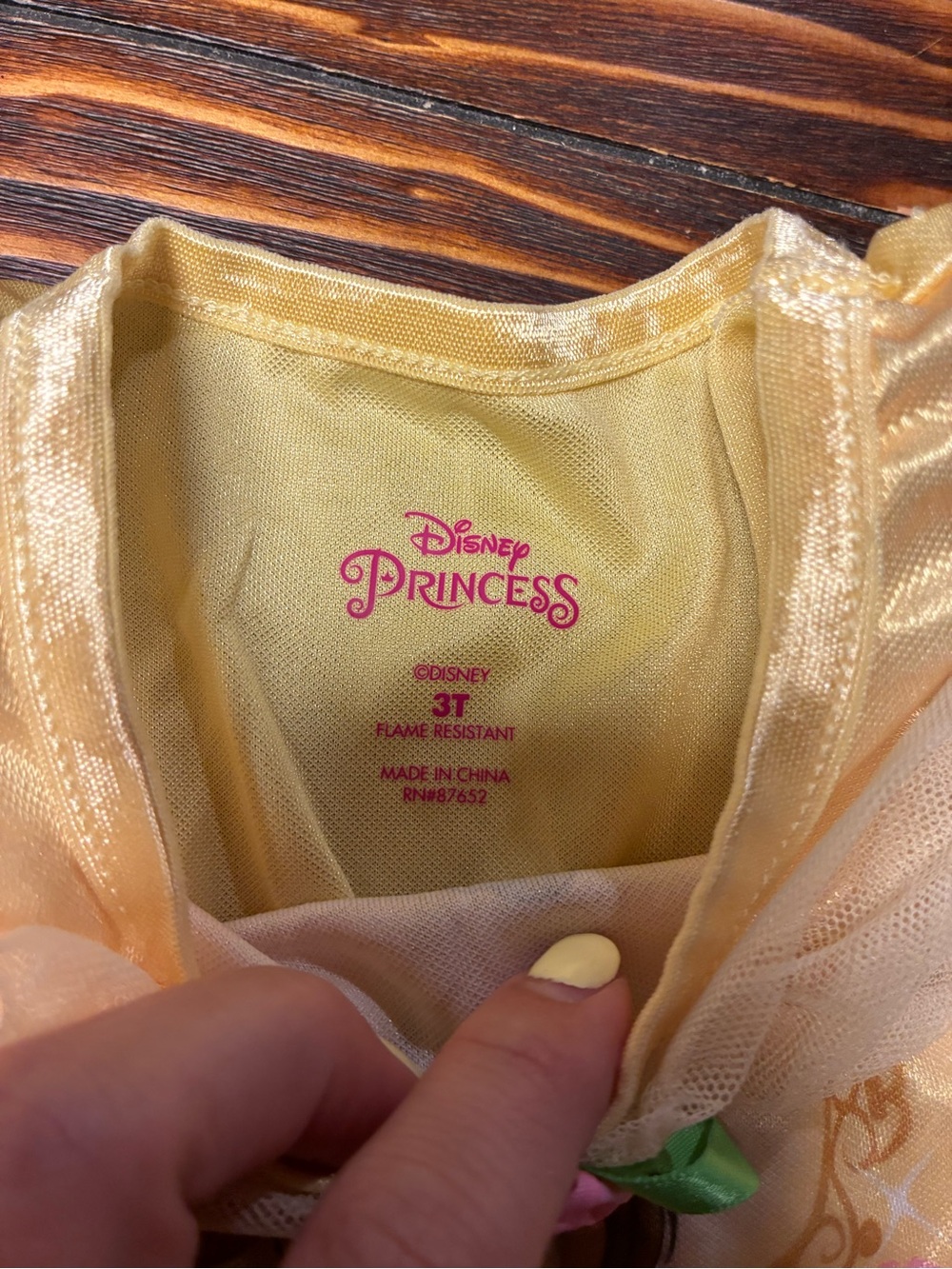 Disney Princess Shimmery Gold Toddler Dress
